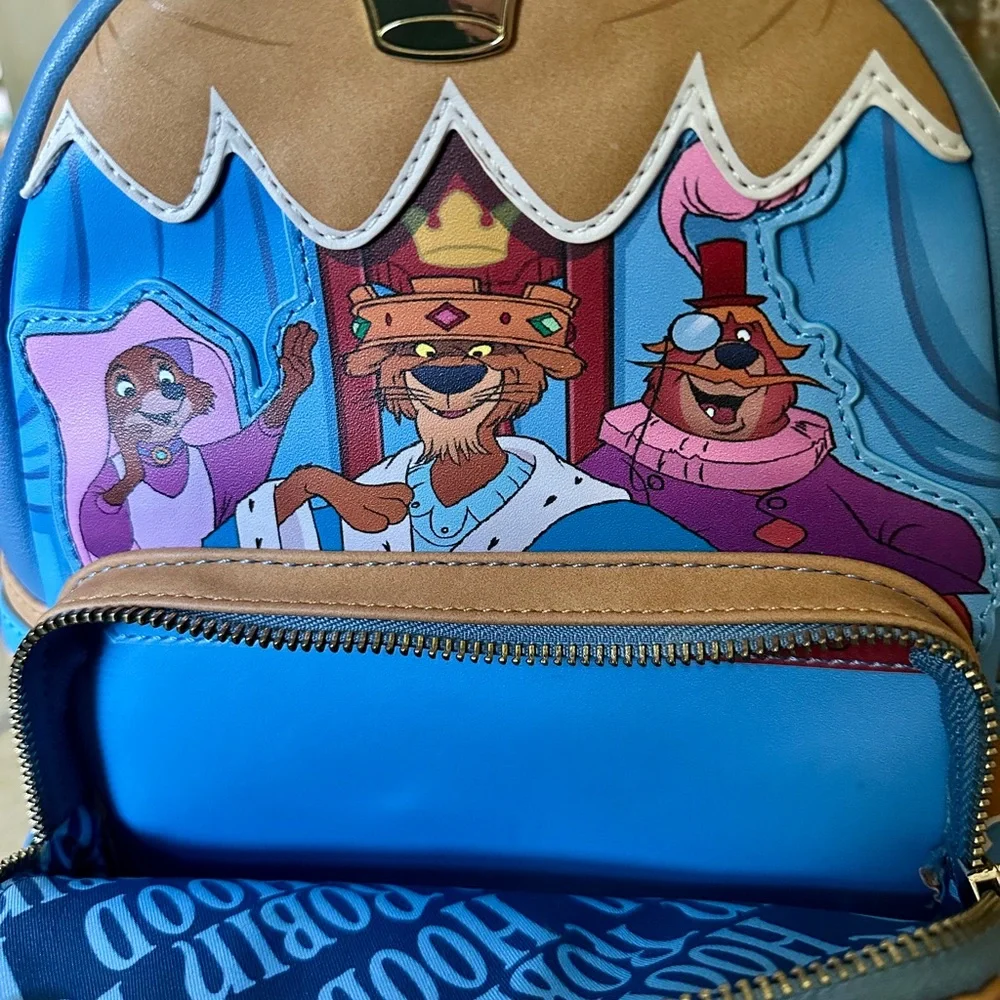 Loungefly Mini Backpack - Disney’s Robin Hood (Blue & Tan)